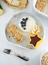 Banana Zucchini Baked Oatmeal, no-added sugars